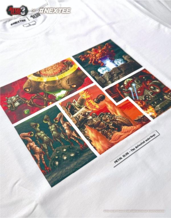 NEXTee 合金彈頭MetalSlug BossFight 寬版短袖T恤 黑&白 分別販售 NEXTee 合金彈頭MetalSlug BossFight 寬版短袖T恤 黑&白 分別販售