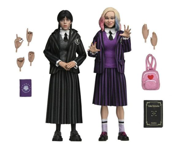 NECA 星期三·阿達 與 依妮 奈落學院制服 8吋 2入套組 可動完成品 NECA 星期三·阿達 與 依妮 奈落學院制服 8吋 2入套組 可動完成品