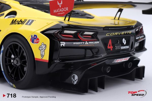 (預購) TOP SPEED 1/18 雪佛蘭 Chevrolet Corvette Z06 GT3.R #4 Corvette Racing by Pratt Miller Motorsports 2026 IMSA Daytona 24 Hrs TS0718 20260824 TOP SPEED 1/18 雪佛蘭 Chevrolet Corvette Z06 GT3.R #4 Corvette Racing by Pratt Miller Motorsports 2026 IMSA Daytona 24 Hrs TS0718
