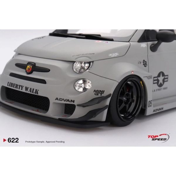 TOP SPEED 1/18 飛雅特 Abarth 595 LB-WORKS x Abas Works Fighters TS0622 TOP SPEED 1/18 飛雅特 Abarth 595 LB-WORKS x Abas Works Fighters TS0622