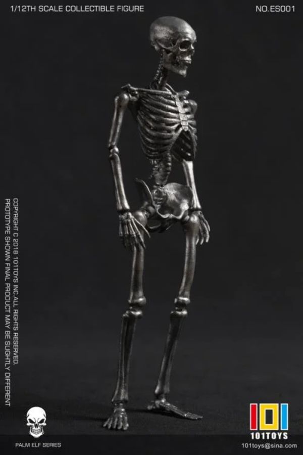 101TOYS 1/12 掌上精靈系列 骷髏骨架素體-銀色版 ES001 已塗裝可動完成品 101TOYS 1/12 掌上精靈系列 骷髏骨架素體-銀色版 ES001 已塗裝可動完成品