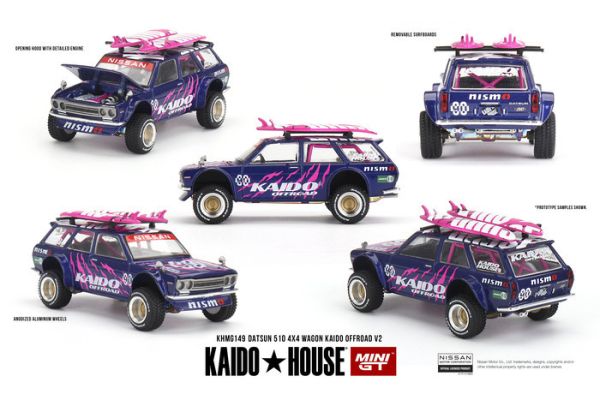 KaidoHouse x MINIGT 1/64 達特桑 Datsun 510 4x4 Wagon Kaido Offroad V2 4驅掀背510 KaidoHouse x MINIGT 1/64 達特桑 Datsun 510 4x4 Wagon Kaido Offroad V2 4驅掀背510
