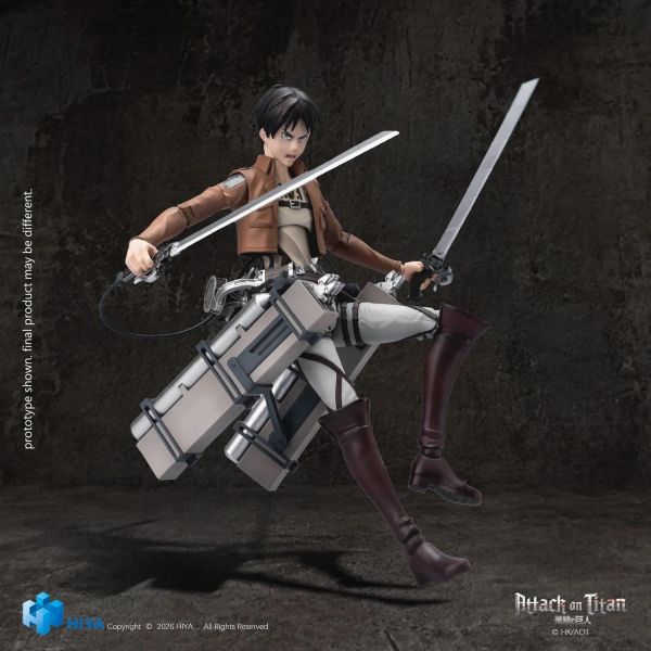 (預購) Hiya E.B.S. 1/12 進擊的巨人1~3季 艾連·葉卡 EBA0448 可動完成品 20261221 Hiya E.B.S. 1/12 進擊的巨人1~3季 艾連·葉卡 EBA0448 可動完成品