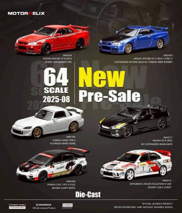 (預購) MOTORHELIX 1/64 本田 HONDA CIVIC TYPE R (FD2) 無限訂製塗裝 (預購) MOTORHELIX 1/64 本田 HONDA CIVIC TYPE R (FD2) 無限訂製塗裝
