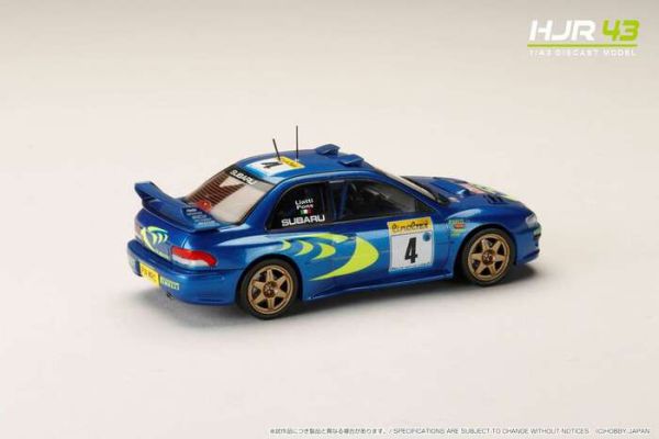 Hobby JAPAN 1/43 速霸陸 SUBARU IMPREZA WRC MONTE CARLO 1998 蒙地卡羅站 #4號 HJR431003B Hobby JAPAN 1/43 速霸陸 SUBARU IMPREZA WRC MONTE CARLO 1998 蒙地卡羅站 #4號 HJR431003B