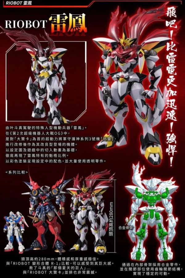 (預購) 千值練 RIOBOT 超級機器人大戰OG 雷鳳 20260720 千值練 RIOBOT 超級機器人大戰OG 雷鳳