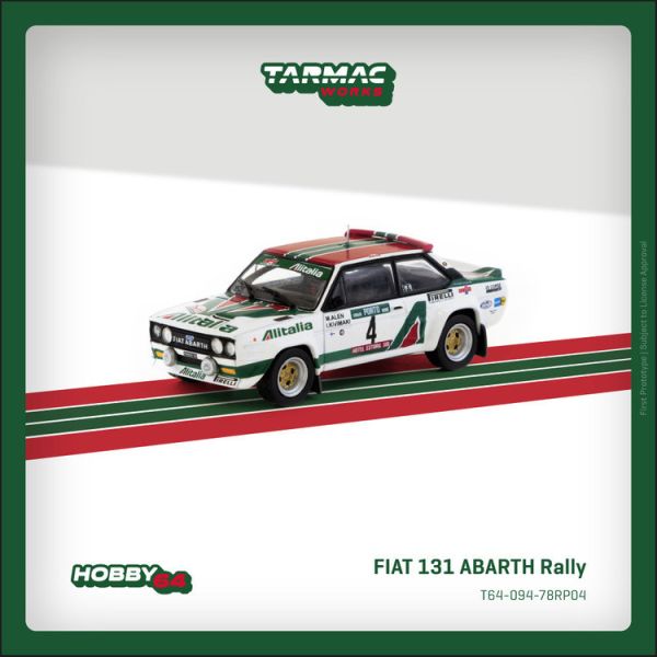 (預購) TARMAC WORKS 1/64 飛雅特 FIAT 131 ABARTH Rally Rallye de Portugal - Vinho do Porto 1978 Winner T64-094-78RP04 (預購) TARMAC WORKS 1/64 飛雅特 FIAT 131 ABARTH Rally Rallye de Portugal - Vinho do Porto 1978 Winner T64-094-78RP04