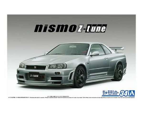 AOSHIMA 青島 1/24 模型車#34 日產Skyline BNR34 GT-R Z-tune '04 組裝模型 [,再販,],AOSHIMA,青島,1/24,模型車,#34,日產,Skyline,BNR34,GT-R,Z-tune,'04,組裝模型,