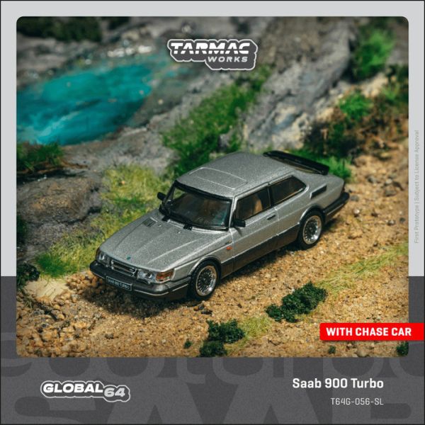 TARMAC WORKS 1/64 紳寶 Saab 900 Turbo Silver T64G-056-SL TARMAC WORKS 1/64 紳寶 Saab 900 Turbo Silver T64G-056-SL
