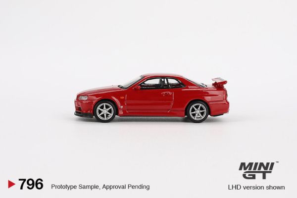 MINIGT 1/64 日產 Nissan Skyline GT-R (R34) V-Spec 機動紅 右駕 MGT00796-R MINIGT 1/64 日產 Nissan Skyline GT-R (R34) V-Spec 機動紅 右駕 MGT00796-R