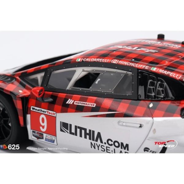 TOP SPEED 1/18 藍寶堅尼 Lamborghini Huracan GT3 EVO2 #9 Pfaff Motorsports IMSA SEBRING 12 Hrs TS0625 TOP SPEED 1/18 藍寶堅尼 Lamborghini Huracan GT3 EVO2 #9 Pfaff Motorsports IMSA SEBRING 12 Hrs TS0625
