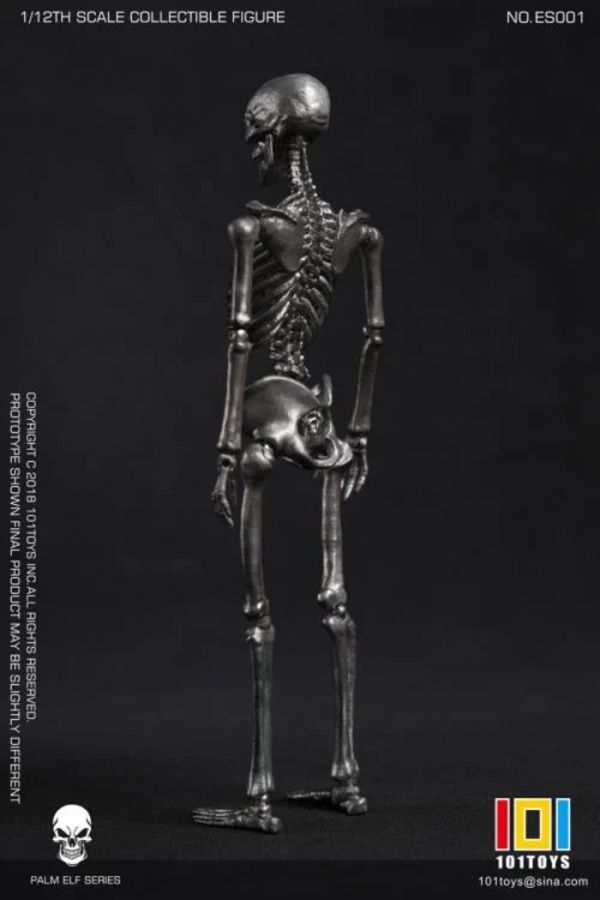 101TOYS 1/12 掌上精靈系列 骷髏骨架素體-銀色版 ES001 已塗裝可動完成品 101TOYS 1/12 掌上精靈系列 骷髏骨架素體-銀色版 ES001 已塗裝可動完成品