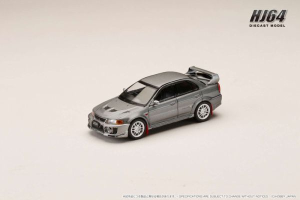Hobby JAPAN 1/64 三菱 MITSUBISHI LANCER GSR EVOLUTION 5 (CP9A) 1998 with Mud flap 白金灰改裝版 HJ642032AGM Hobby JAPAN 1/64 三菱 MITSUBISHI LANCER GSR EVOLUTION 5 (CP9A) 1998 with Mud flap 白金灰改裝版 HJ642032AGM