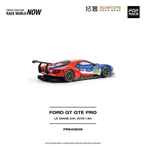 (預購) POP RACE 1/64 福特 FORD GT GTE PRO LE MANS 24H 2019 PR640609 20260819 POP RACE 1/64 福特 FORD GT GTE PRO LE MANS 24H 2019 PR640609
