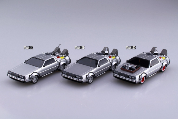 [經典再販] AOSHIMA 青島 1/43 回到未來 Back To The Future  DeLorean II 迪羅倫 迴力車 組裝模型 AOSHIMA,1/43,回到未來,Back To The Future,DeLorean II,迴力車