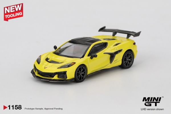 (預購) 新模具 MINIGT 1/64 雪佛蘭 Chevrolet Corvette ZR1  Accelerate Yellow LHD 吊卡版 MGT01158-BL 20251113 新模具 MINIGT 1/64 雪佛蘭 Chevrolet Corvette ZR1  Accelerate Yellow LHD 吊卡版 MGT01158-BL