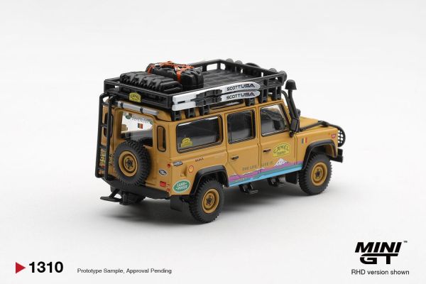 (預購) [吊卡版] MINIGT 1/64 路華 Land Rover Defender 110 1998 Camel Trophy Tierra del Fuego CT.24 Italy LHD MGT01380-BL 20260924 [吊卡版] MINIGT 1/64 路華 Land Rover Defender 110 1998 Camel Trophy Tierra del Fuego CT.24 Italy LHD MGT01380-BL
