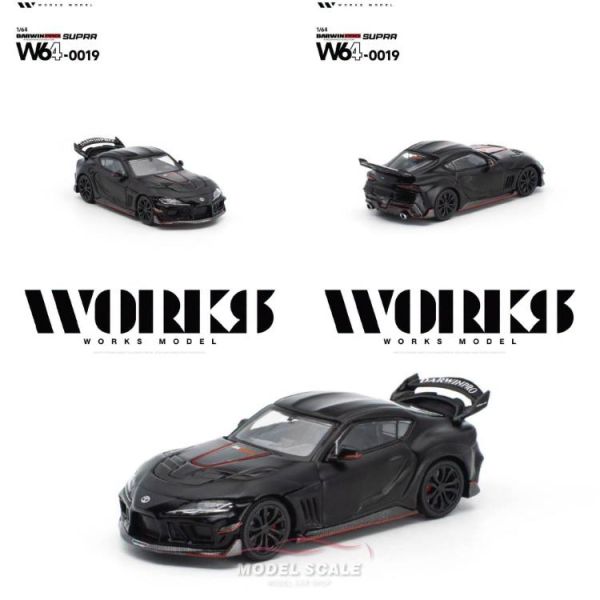 (預購) WORKS MODEL 1/64 豐田 DARWIN PRO SUPRA DARK W640019 20260728 WORKS MODEL 1/64 豐田 DARWIN PRO SUPRA DARK W640019