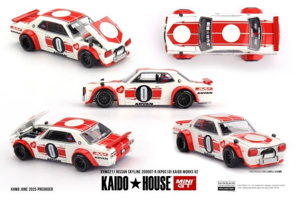 KaidoHouse x MINIGT 1/64 日產 Nissan Skyline 2000GT-R (KPGC10) Kaido Works V2 KHMG211 KaidoHouse x MINIGT 1/64 日產 Nissan Skyline 2000GT-R (KPGC10) Kaido Works V2 KHMG211