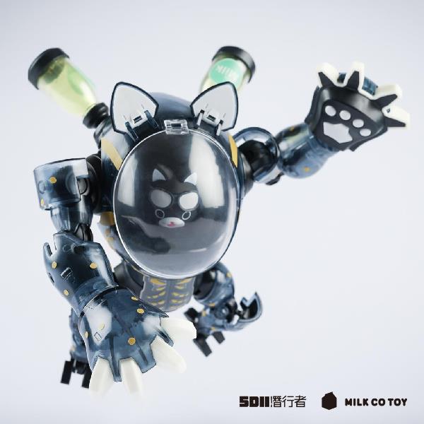 牛奶玩具 5D2 Mech Series 貓咪機甲＆兔子機甲＆黑熊機甲 黑透版 組裝模型 分別販售 牛奶玩具 5D2 Mech Series 貓咪機甲＆兔子機甲＆黑熊機甲 黑透版 組裝模型 分別販售