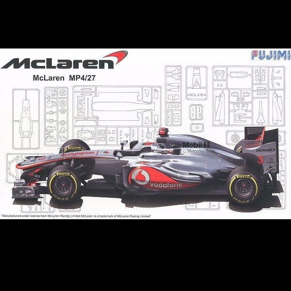 1/20 Mclaren MP4/27 麥拉倫澳洲站FUJIMI GP11 富士美組裝模型- 模型格納庫HOBBYGARAGE |  鋼彈模型玩具公仔景品PVC預購專賣店