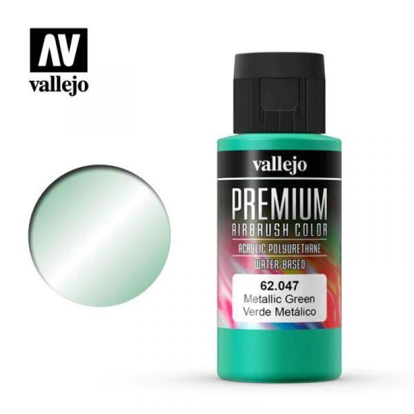Acrylicos Vallejo 62047 高階色彩 Premium Color 金屬綠色 Metallic Green 60 ml. Acrylicos,Vallejo,62047,高階色彩,Premium,Color,金屬綠色,Metallic,Green,60 ml.