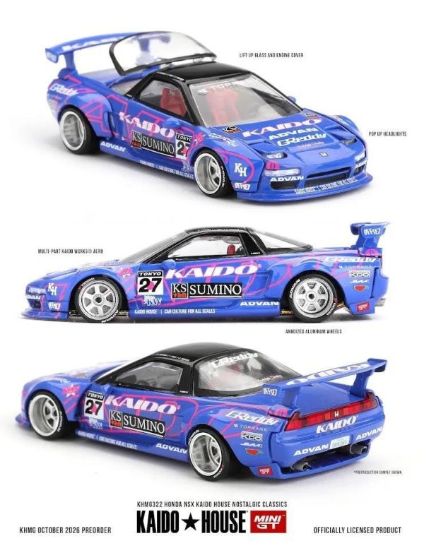 (預購) KAIDO HOUSE x MINIGT 本田 Honda NSX Kaido House Nostalgic Classics KHMG322 20261018 KAIDO HOUSE x MINIGT 本田 Honda NSX Kaido House Nostalgic Classics KHMG322