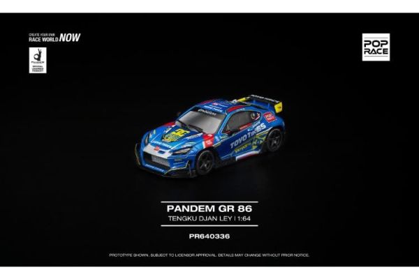 (預購) POP RACE 1/64 豐田 PANDEM GR 86 TENGKU DJAN LEY PR640336 20260312 POP RACE 1/64 豐田 PANDEM GR 86 TENGKU DJAN LEY PR640336