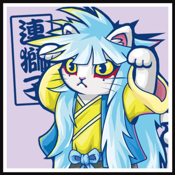 NEXTee KONEKO 連獅子(藍) 短袖T恤 NEXTee KONEKO 連獅子(藍) 短袖T恤