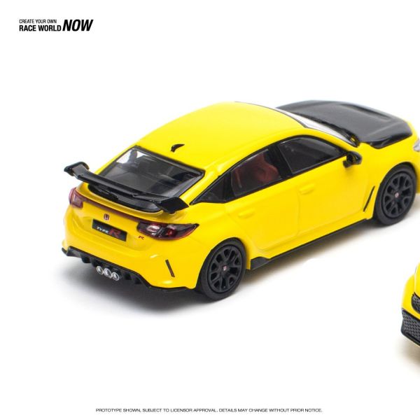 POP RACE 1/64 本田 HONDA CIVIC FL5 TYPE-R 11代喜美 日光黃 POP RACE 1/64 本田 HONDA CIVIC FL5 TYPE-R 11代喜美 日光黃