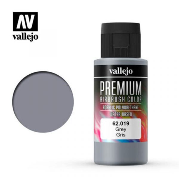 Acrylicos Vallejo 62019 高階色彩 Premium Color 灰色 Grey 60 ml. Acrylicos,Vallejo,62019,高階色彩,Premium,Color,灰色 ,Grey,60 ml.
