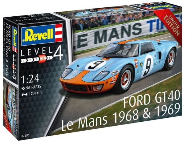 Revell 1/24 福特 GT40 利曼1968 組裝模型 Revell 1/24 福特 GT40 利曼1968 組裝模型