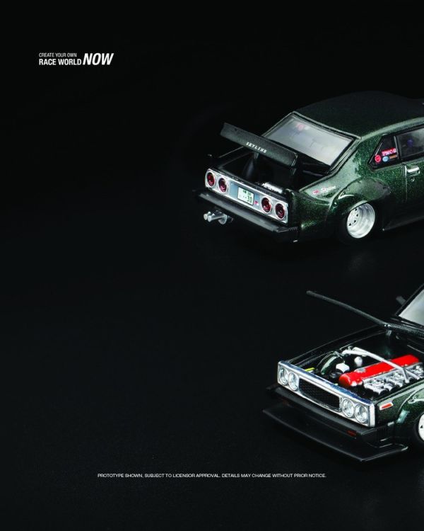 (預購) POP RACE 1/64 日產 SKYLINE C210 DARK GREEN (預購) POP RACE 1/64 日產 SKYLINE C210 DARK GREEN