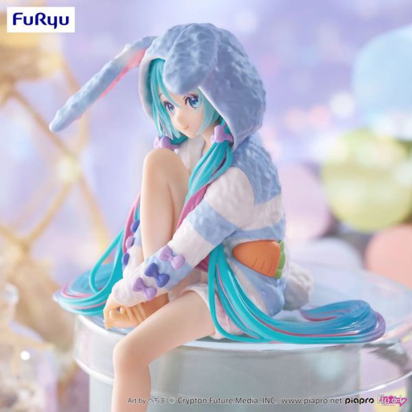 Furyu 景品 初音未來 Miku 泡麵蓋公仔 藍色兔耳連帽睡衣Ver 2508 Furyu 景品 初音未來 Miku 泡麵蓋公仔 藍色兔耳連帽睡衣Ver