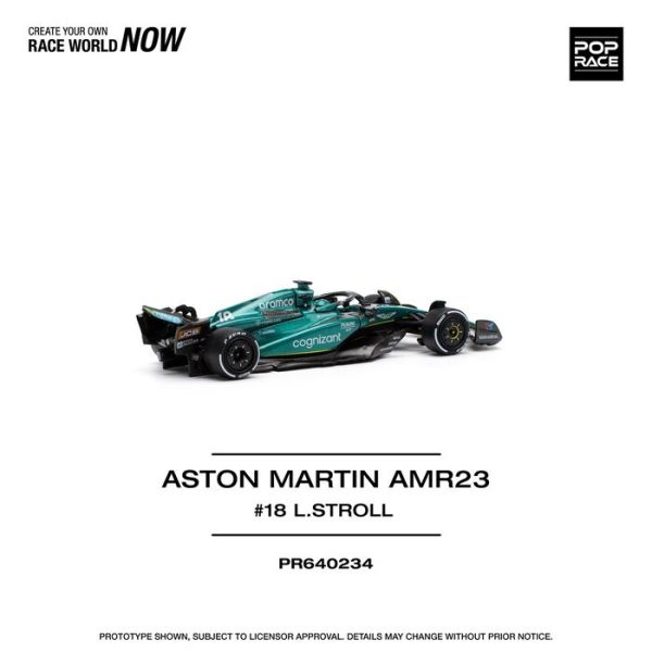 POP RACE 1/64 奧斯頓馬丁 ASTON MARTIN AMR23 LANCE STROLL PR640234 POP RACE 1/64 奧斯頓馬丁 ASTON MARTIN AMR23 LANCE STROLL PR640234