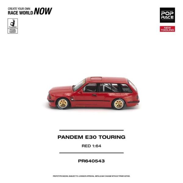 (預購) POP RACE 1/64 PANDEM E30 TOURING RED PR640543 20260625 POP RACE 1/64 PANDEM E30 TOURING RED PR640543
