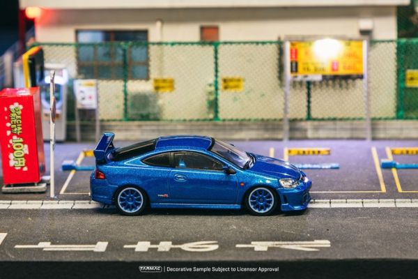 TARMAC WORKS 1/64 本田 Honda Integra TYPE R DC5 Custom Blue Metallic T64R-TL022-BL TARMAC WORKS 1/64 本田 Honda Integra TYPE R DC5 Custom Blue Metallic T64R-TL022-BL