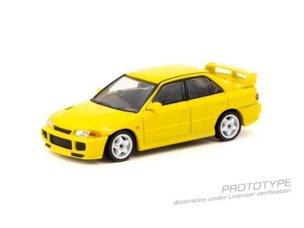 TARMAC WORKS 1/64 三菱 Mitsubishi Lancer GSR Evolution III EVO三代 耀眼黃 車模雙卡組 T64G-050-YL TARMAC WORKS 1/64 三菱 Mitsubishi Lancer GSR Evolution III EVO三代 耀眼黃 車模雙卡組 T64G-050-YL