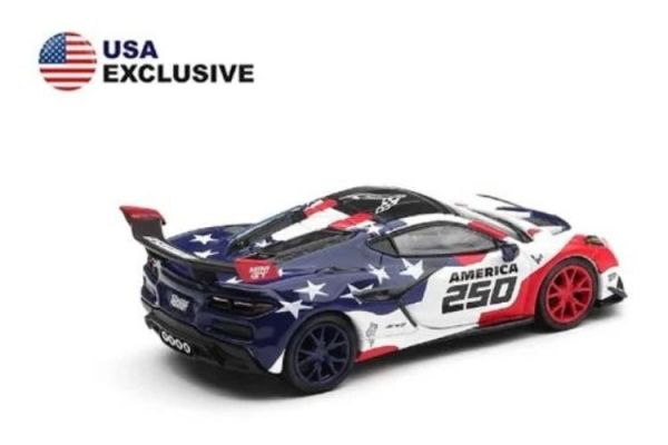 (預購) [吊卡版] MINIGT 1/64 雪佛蘭Chevrolet Corvette ZR1 America 250 USA Exclusive LHD MGT01302-BL 20260416 [吊卡版] MINIGT 1/64 雪佛蘭Chevrolet Corvette ZR1 America 250 USA Exclusive LHD MGT01302-BL