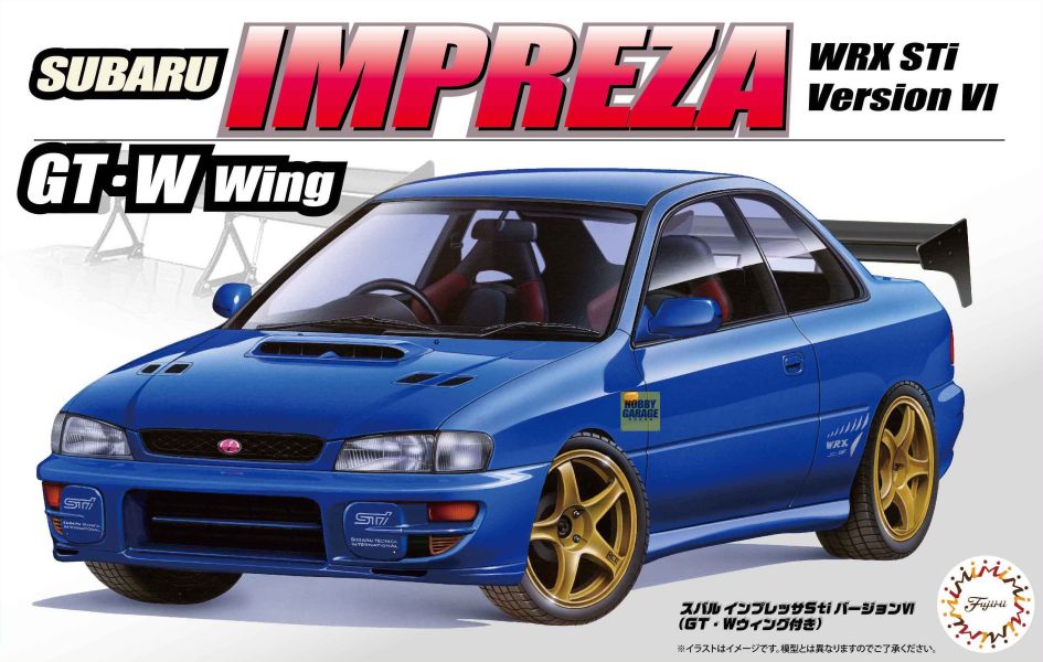 1/24 SUBARU IMPREZA Sti VI 付 GT-W 大尾翼 FUJIMI ID327 富士美 組裝模型 FUJIMI,1/24,RS,BMW,325i,VW,GOLF,GTI,三菱,STARION,1985,SUBARU,IMPREZA,WRX,HONDA,CR-Z