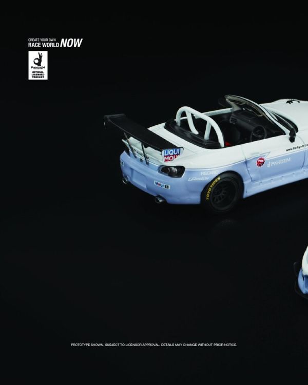 (預購) POP RACE 1/64 本田 PANDEM S2000 WHITE (預購) POP RACE 1/64 本田 PANDEM S2000 WHITE