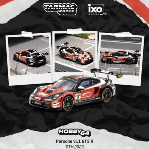 (預購) TARMAC WORKS 1/64 保時捷 HOBBY64 Porsche 911 GT3 R DTM 2026 T64-084-26DTM29 20260706 TARMAC WORKS 1/64 保時捷 HOBBY64 Porsche 911 GT3 R DTM 2026 T64-084-26DTM29