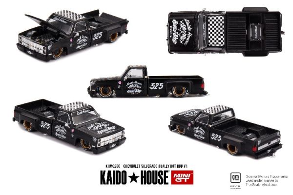 (預購) KaidoHouse x MINIGT 1/64 雪佛蘭 Chevrolet Silverado Dually Hot Rod V1 KHMG236 20251023 KaidoHouse x MINIGT 1/64 雪佛蘭 Chevrolet Silverado Dually Hot Rod V1 KHMG236