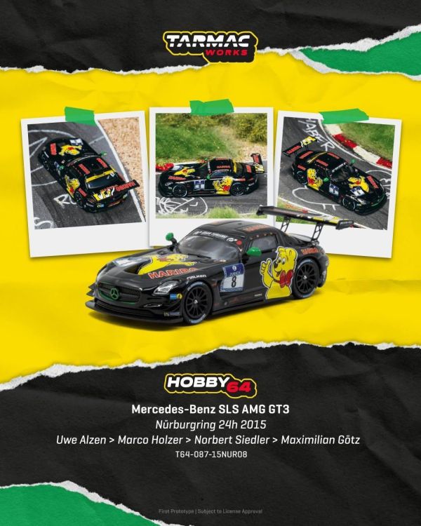 (預購) TARMAC WORKS 1/64 賓士 HOBBY64 Mercedes-Benz SLS AMG GT3 Nürburgring 24h 2015 20261108 TARMAC WORKS 1/64 賓士 HOBBY64 Mercedes-Benz SLS AMG GT3 Nürburgring 24h 2015