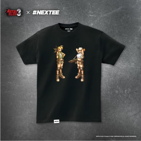 NEXTee 合金彈頭MetalSlug Eri/Fio 短袖T恤 黑&白 分別販售 NEXTee 合金彈頭MetalSlug Eri/Fio 短袖T恤 黑&白 分別販售
