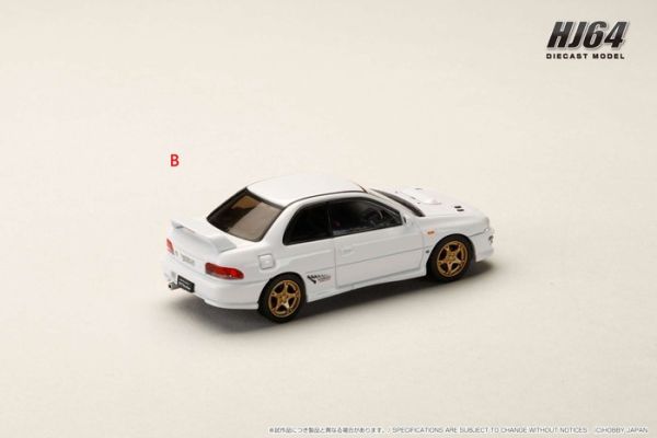Hobby JAPAN 1/64 速霸陸 SUBARU Impreza PURE SPORTS COUPE WRX type R STi Version 羽絨白 HJ641079AW Hobby JAPAN 1/64 速霸陸 SUBARU Impreza PURE SPORTS COUPE WRX type R STi Version 羽絨白 HJ641079AW