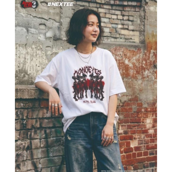 NEXTee 合金彈頭MetalSlug Monoeyes 寬版短袖T恤 黑&白 NEXTee 合金彈頭MetalSlug Monoeyes 寬版短袖T恤 黑&白