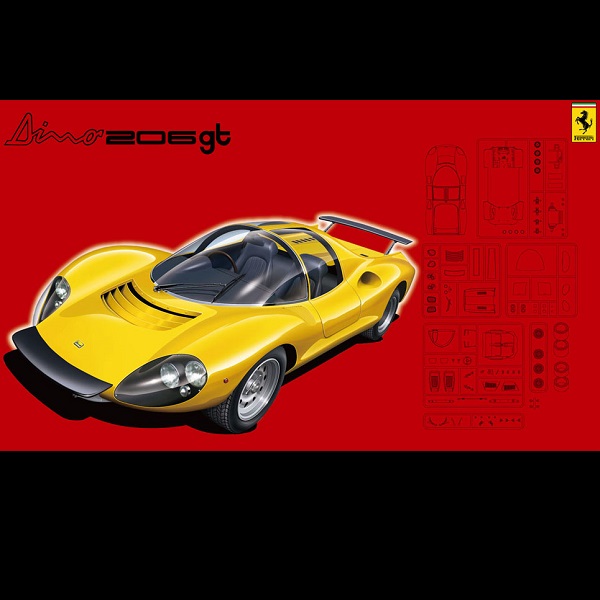 1/24 DINO 206gt FUJIMI RS76 富士美 組裝模型 FUJIMI,1/24,RS,DINO,206gt,