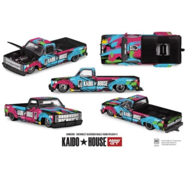 (預購) MINIGT 1/64 雪佛蘭 Chevrolet Silverado Dually Kaido Splash V1 KHMG285 20260528 MINIGT 1/64 雪佛蘭 Chevrolet Silverado Dually Kaido Splash V1 KHMG285
