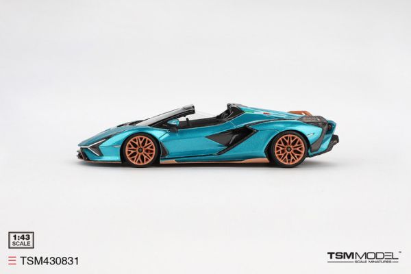 TSM MODEL 1/43 藍寶堅尼 Lamborghini Sián Roadster Blu Uranus TSM430831 TSM MODEL 1/43 藍寶堅尼 Lamborghini Sián Roadster Blu Uranus TSM430831